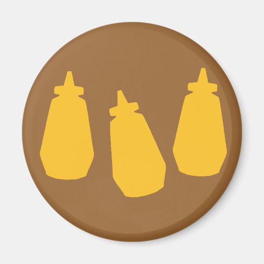 Senf Flaschen Magnet (Vorne)