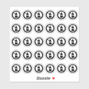 Senf-freie Hochzeit Platzkarte Mini-Nahrungsmittel Aufkleber