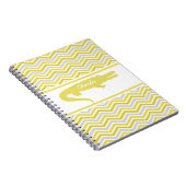 Senf Gator auf Zickzack Personalisiertem Notebook Notizblock (Rechte Seite)