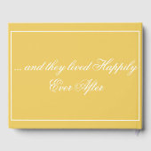 Senf Gelb Minimalistisch - Foto- Gästebuch (Rückseite)