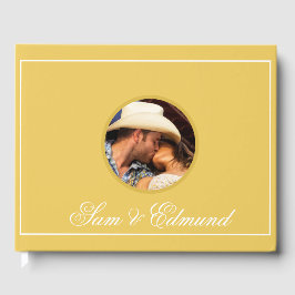 Senf Gelb Minimalistisch - Foto- Gästebuch