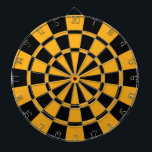 Senf-Gelb und Schwarzes Dartscheibe<br><div class="desc">Senf-gelbe und schwarze Dartscheibe</div>