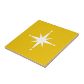 Senf Gelbe Sternexplosion Mitte Jahrhundert Modern Fliese (Seite)