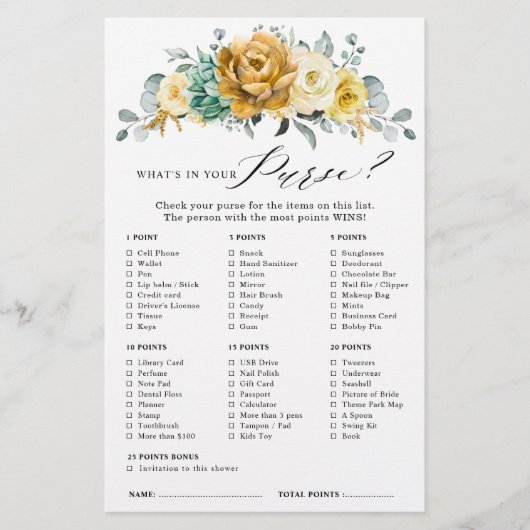 Senf Gelbes Brautparty (Vorderseite)