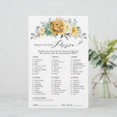 Senf Gelbes Brautparty (Stehend Vorderseite)