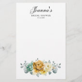 Senf Gelbes Brautparty (Rückseite)