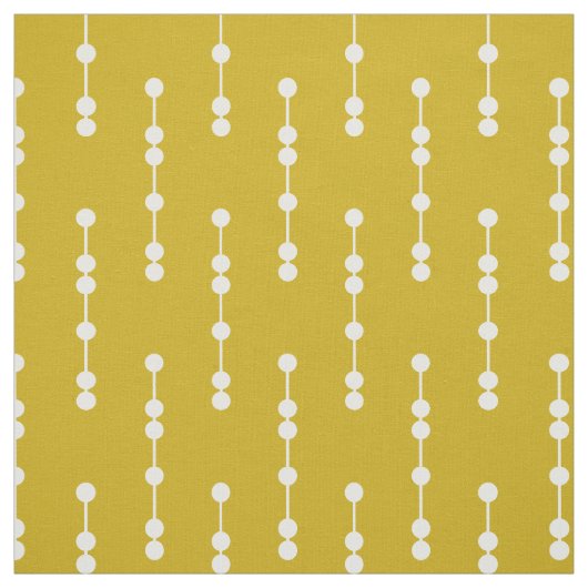 Senf-gelbes geometrisches Punkt-Muster Stoff (Muster)