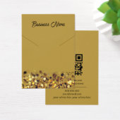 Senf gelbes Gold QR-Code-Kette Display-Karte (Schreibtisch)