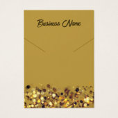 Senf gelbes Gold QR-Code-Kette Display-Karte (Vorderseite)