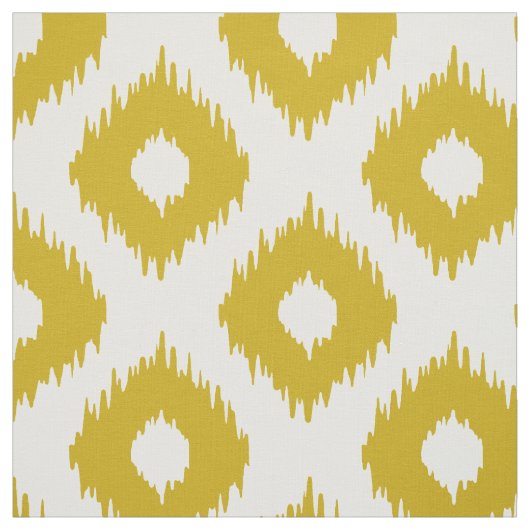 Senf gelbes Ikat Muster Stoff (Muster)