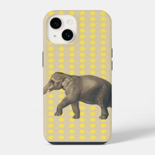 Senf-Gewürz-Stimmungen Punkte mit Elefant iPhone Hülle