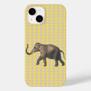 Senf-Gewürzmoods-Punkte mit Elefant Case-Mate iPhone Hülle