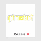 Senf got? aufkleber (Blatt)