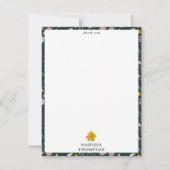 Senf Käfer und Bienen Bohemische Wildblumen Dankeskarte (Vorderseite)