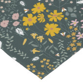 Senf Käfer und Bienen Bohemische Wildblumen Kurzer Tischläufer (Ecke)