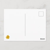 Senf Käfer und Bienen Bohemische Wildblumen Postkarte (Rückseite)