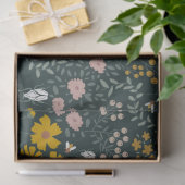 Senf Käfer und Bienen Bohemische Wildblumen Seidenpapier (Geschenk)