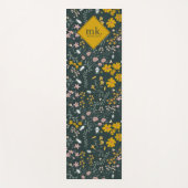 Senf Käfer und Bienen Bohemische Wildblumen Yogamatte (Vorderseite)