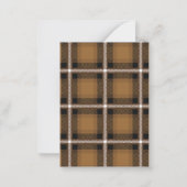 Senf kariert 1 Foto Weihnachtsfeiertag Mitteilungskarte (Rückseite)