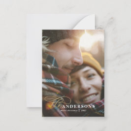 Senf kariert 1 Foto Weihnachtsfeiertag Mitteilungskarte