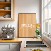 Senf Liebe wie Jesus Christlich Poster