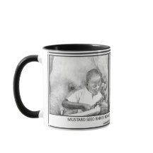 SENF-SAMEN WACHSEN - TASSEN-ENTWURF DURCH KATHY