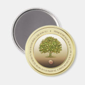 Senf Seed Geschenk Taufe Glaube Küche Zubehör Magnet (Vorderseite/Rückseite)