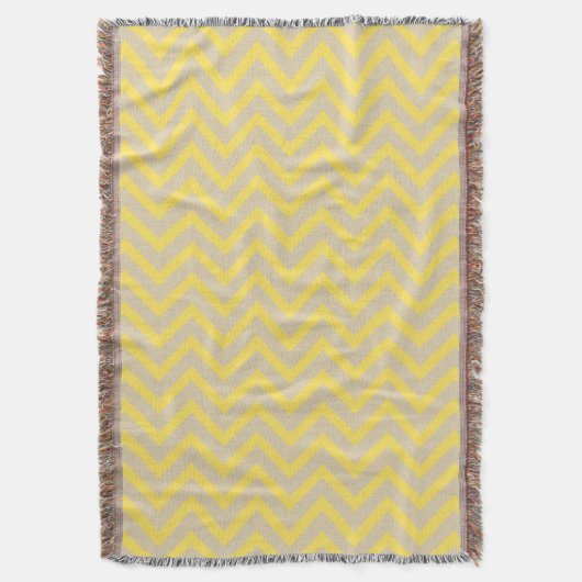 Senf Spice Moods Chevrons Decke (Vorderseite Vertikal)