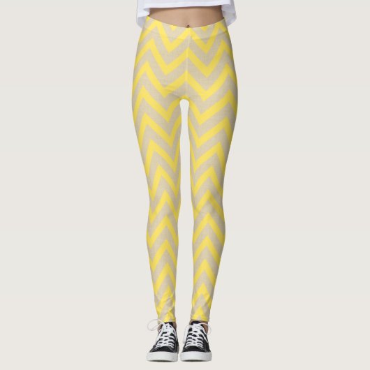 Senf Spice Moods Chevrons Leggings (Vorderseite)