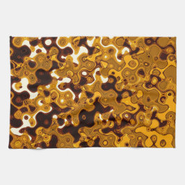 Senf u. Burgunder-Geschirrtuch durch C.L. Brown Geschirrtuch