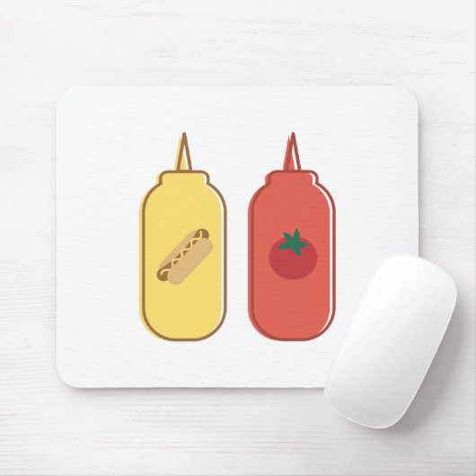 Senf u. Ketschup Mousepad (Mit Mouse)