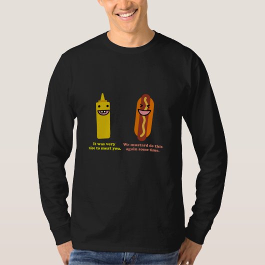 Senf und Hotdog T-Shirt (Vorderseite)