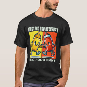 Senf- und Ketschup-Epic-Food-Kampf T-Shirt