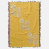 Senf und Mandalas Decke (Vorderseite Vertikal)