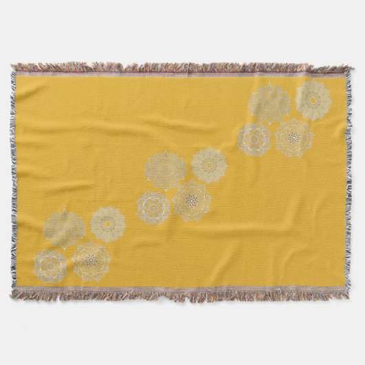 Senf und Mandalas Decke (Vorderseite)