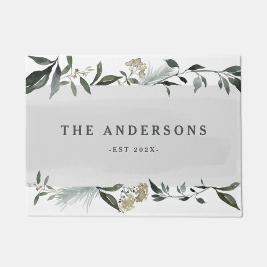 Senf- und Oliventresterfolien personalisiert Fußmatte (Vorderseite)