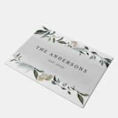 Senf- und Oliventresterfolien personalisiert Fußmatte (Schrägansicht)