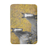 Senf und Pferde Badematte (Vorderseite Vertikal)