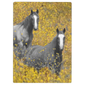 Senf und Pferde Klemmbrett (Rückseite)