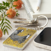 Senf und Pferde Schlüsselanhänger (Vorderseite rechts)