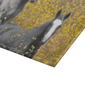 Senf und Pferde Schneidebrett (Ecke)