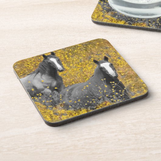 Senf und Pferde Untersetzer (Linke Seite)