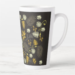 Senf- und Schwarzflorlatte-Tasse Milchtasse