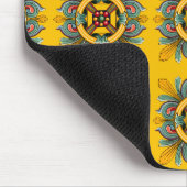 Senf-Victorian-Fliesendesign Mousepad (Ecke)