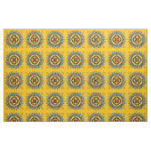 Senf-Victorian-Fliesendesign Stoff (Fat Quarter (45,7 x 55,9 cm))