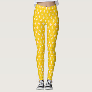 Senf Viktorianisch Flex de Lys Leggings