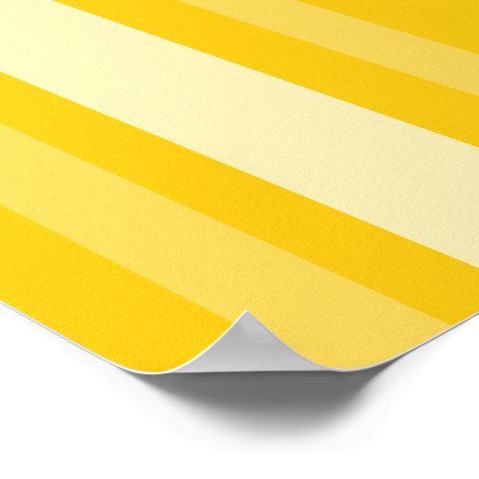 Senf Viktorianischer Damenstreifen mit Schmetterli Poster (Ecke)