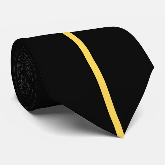 Senf zentrierte dünne vertikale Linie auf Krawatte (Gerollt)