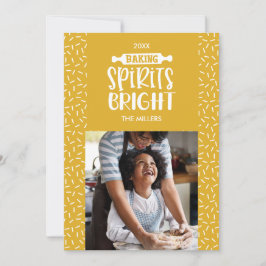 Senffarben | Holiday Baking Spirituosen Helles Fot Feiertagskarte