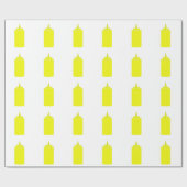 Senfflasche Geschenkpapier (Flach)